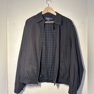 Men’s black polo Ralph Lauren shell zip up jacket size medium